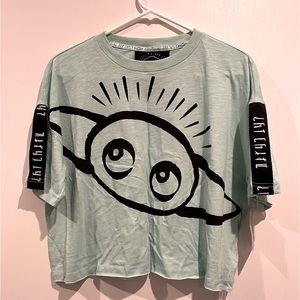 Star Wars Baby Yoda Grogu Crop Tee, Medium